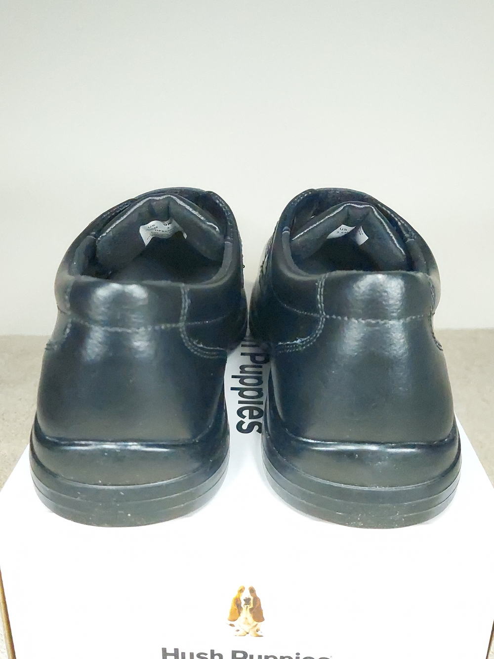 Hush Puppies Boys Black Leather Slip-On Formal Dress School Shoes Size 3.5 NWT - Picture 10 of 13